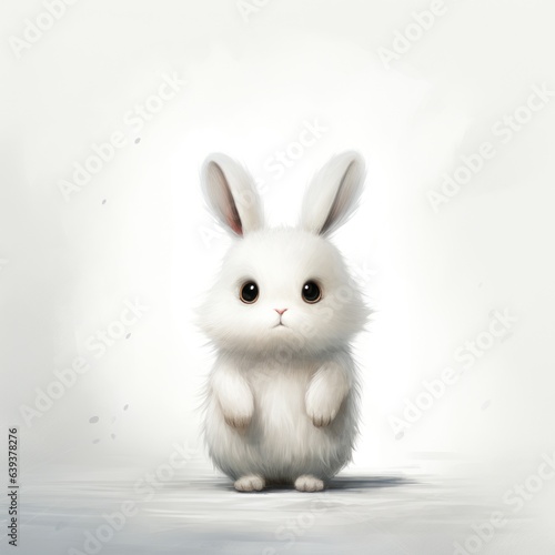Minimalistic Drawings of an Arctic Hare AI Generated