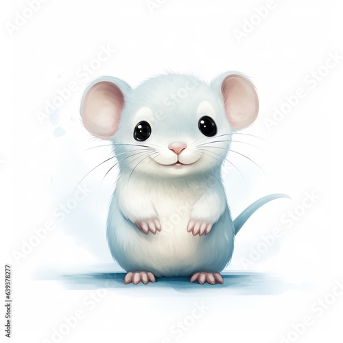 Minimalistic Drawings of a Simple Arctic Shrew AI Generated