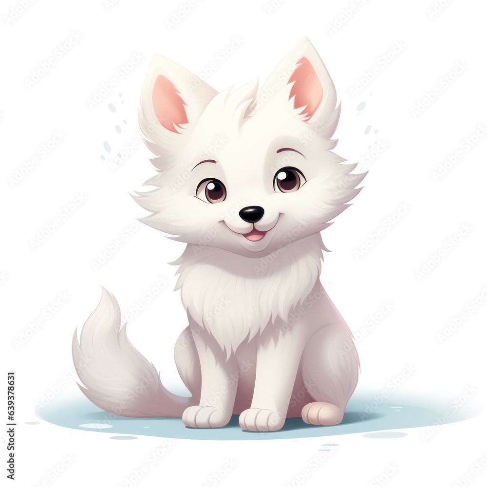 Minimalistic Drawings of an Arctic Wolf AI Generated Minimalistic Drawings of an Arctic Wolf AI Generated