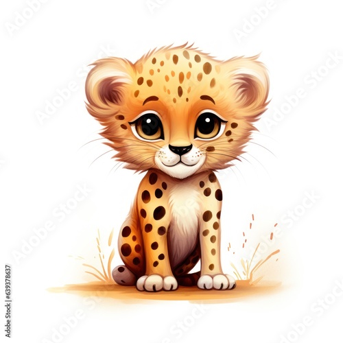 Minimalistic Drawings of a Cheetah AI Generated