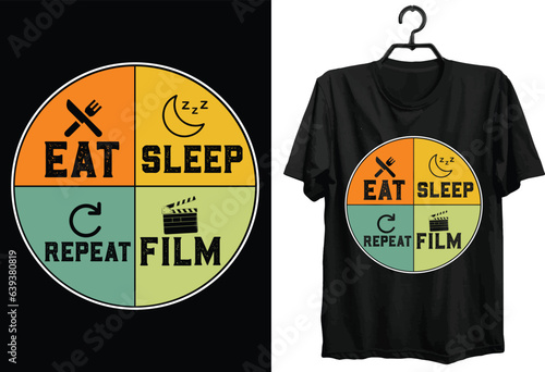 Filmmaker T-shirt Design. Funny Gift Item Filmmaker T-shirt Design For All People And Film Lovers.