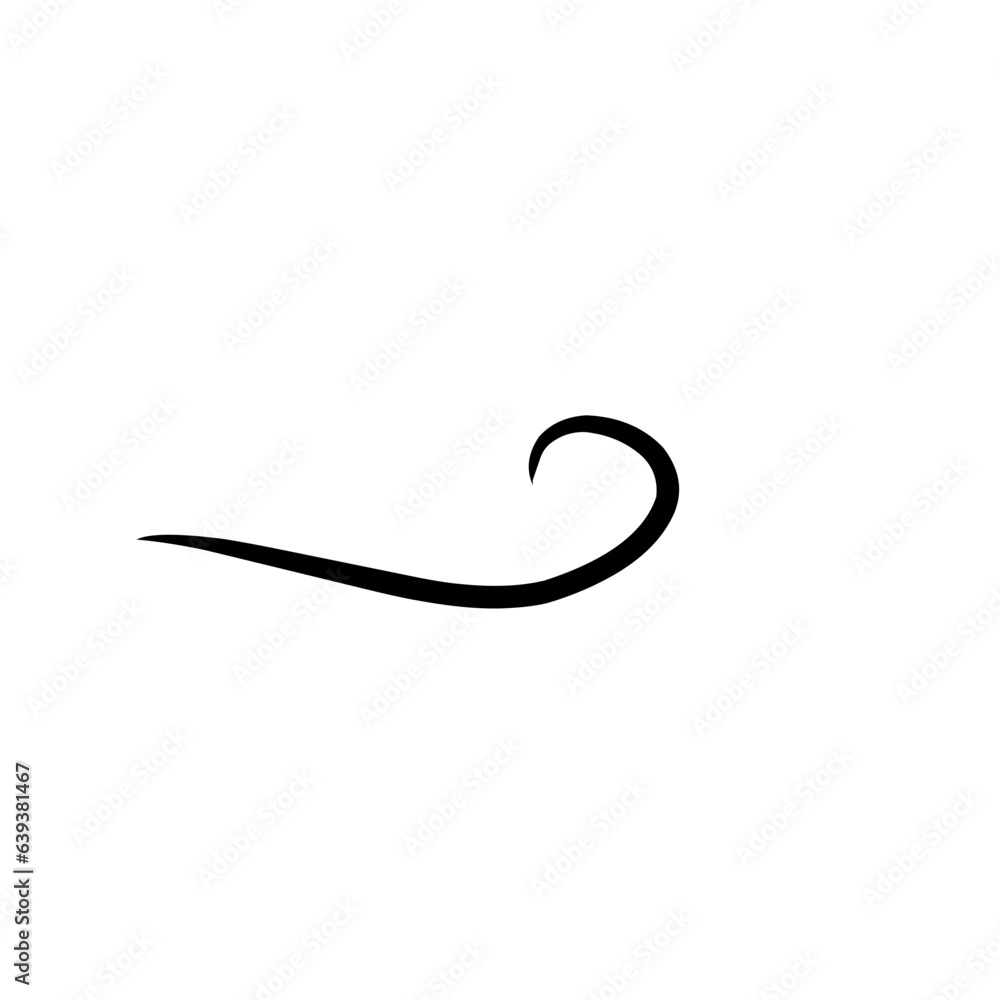 Calligraphic swirl flourish Calligraphic swirl flourish
