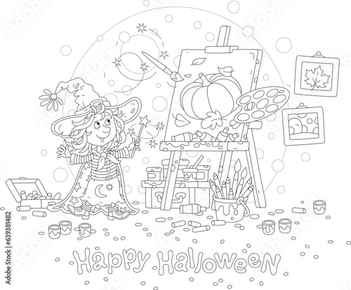 Happy Halloween card with a...