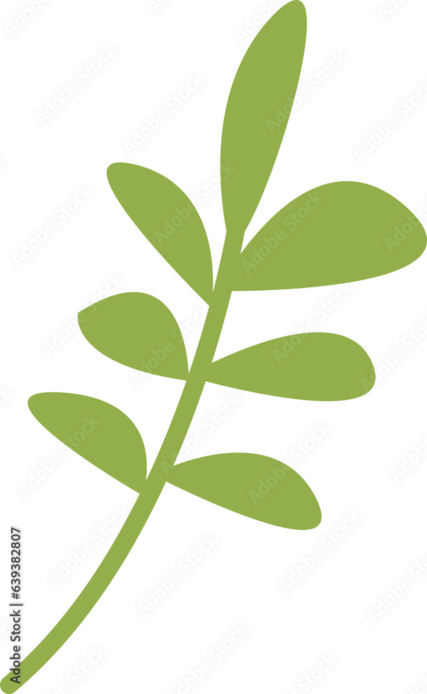 Fototapeta premium Cute hand drawn leaf.
