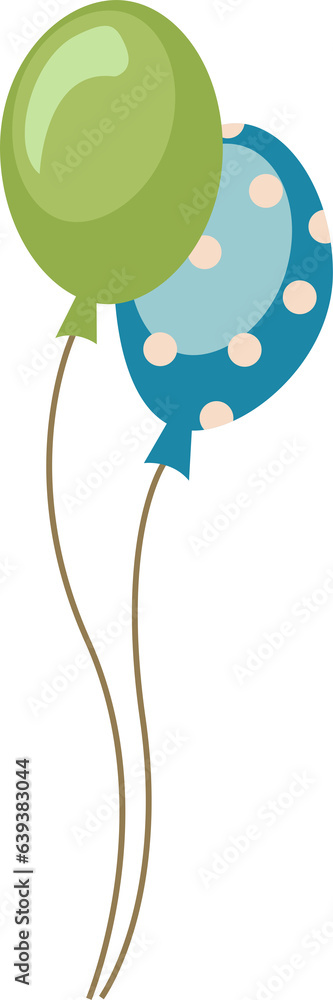 Obraz premium Cute hand drawn balloons.