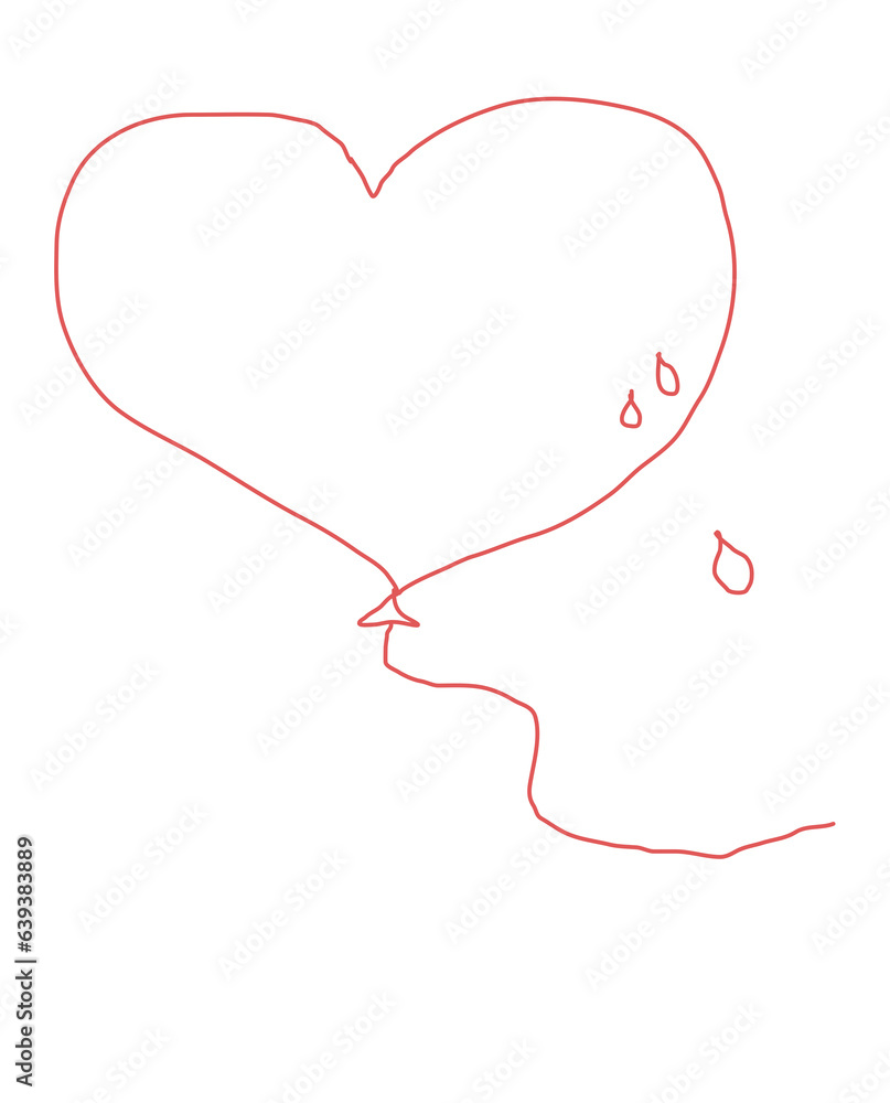 hand drawn heart