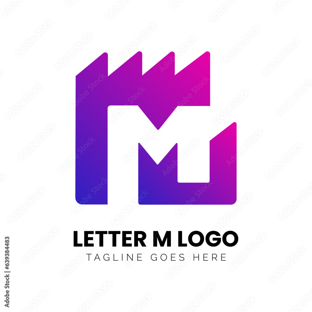 M Letter Logo Icon Pink and Purple color gradient Design template Element vector art M Letter Logo Icon Pink and Purple color gradient Design template Element vector art
