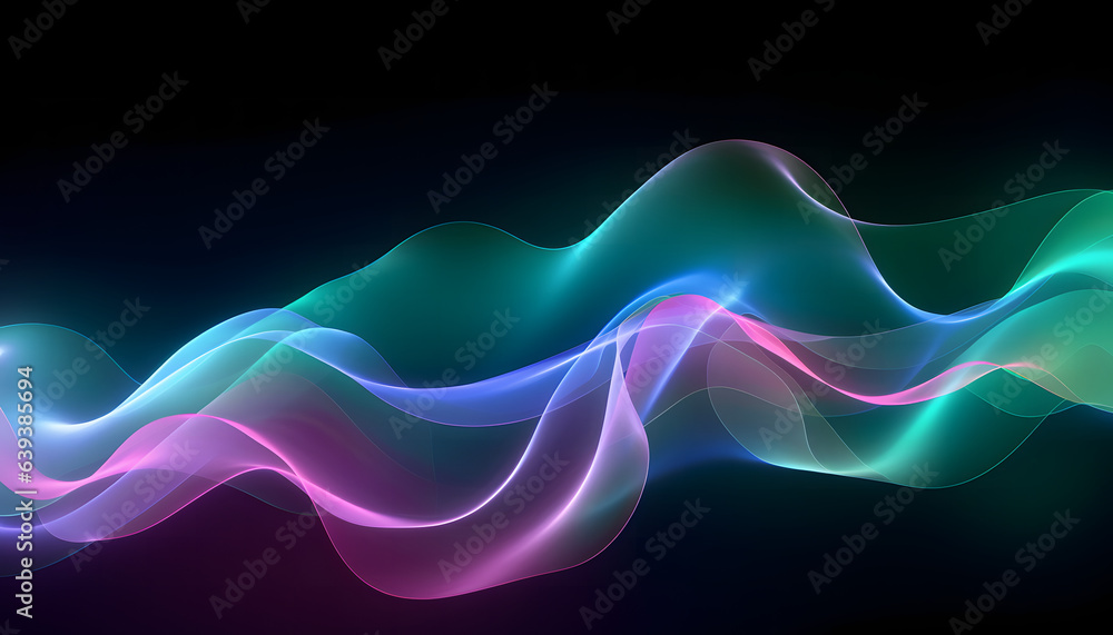 Vibrant abstract artwork featuring wavy lines set against a black backdrop. Dynamic waves and vivid colors offer a visually stimulating experience. Ideal for design and art enthusiasts Vibrant abstract artwork featuring wavy lines set against a black backdrop. Dynamic waves and vivid colors offer a visually stimulating experience. Ideal for design and art enthusiasts