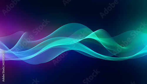 Vibrant abstract artwork featuring wavy lines set against a black backdrop. Dynamic waves and vivid colors offer a visually stimulating experience. Ideal for design and art enthusiasts
