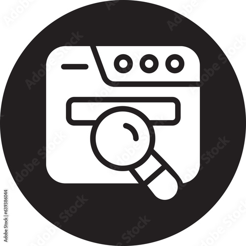search engine line icon