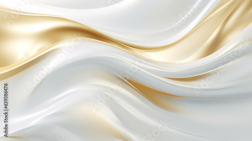 A abstract white and gold background with