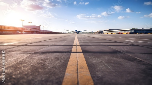 Auf dem Weg in die Welt: Flugzeug vor dem Start photo