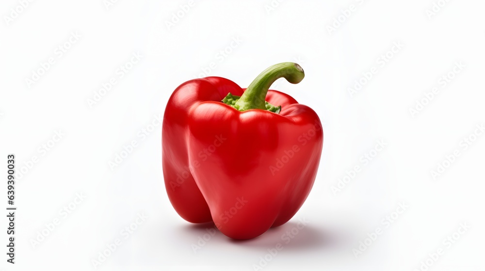 Red pepper on white background Red pepper on white background