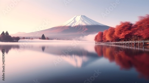 Herbstliche Idylle: Der Fuji und seine malerische Umgebung