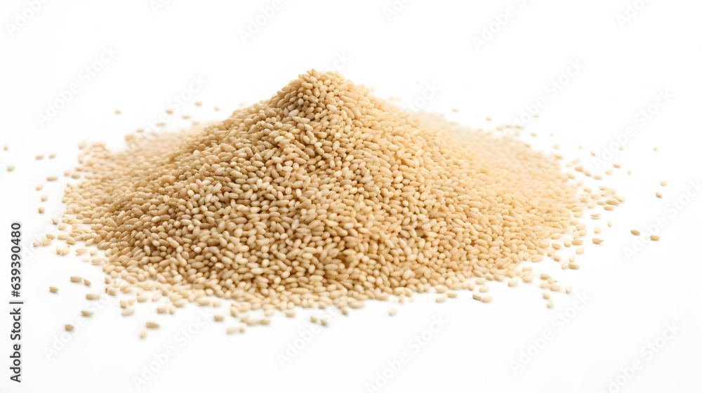 Sesame on white background Sesame on white background