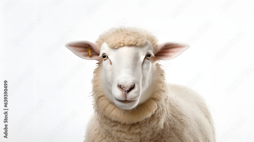 Sheep on white background Sheep on white background
