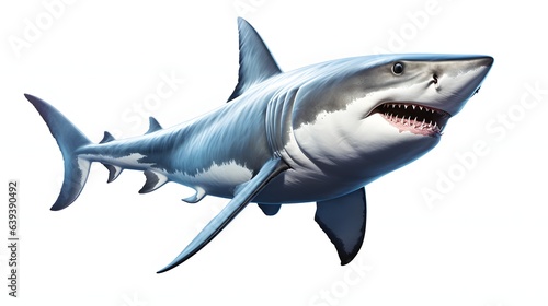 Shark on white background