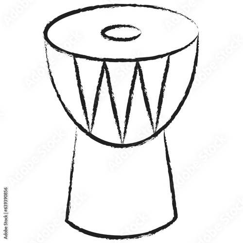 Hand drawn Djembe icon