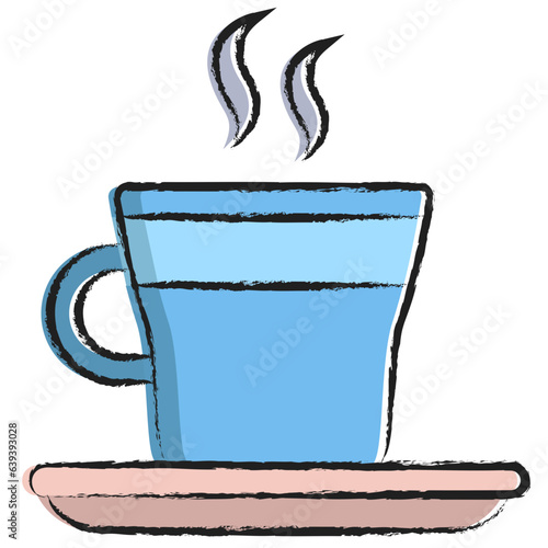 Hand drawn Koffie Verkeerd icon