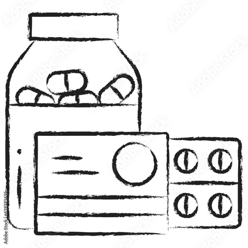 Hand drawn Medication icon