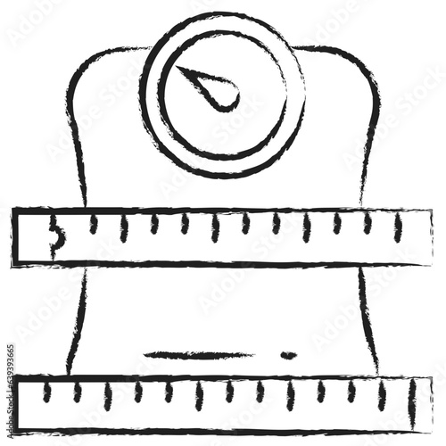 Hand drawn Under weight icon