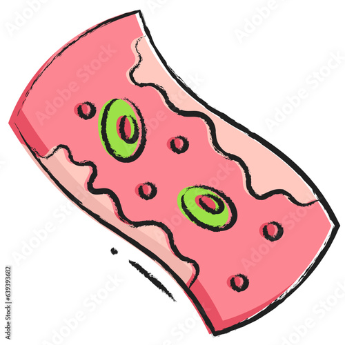 Hand drawn Cholesterol icon