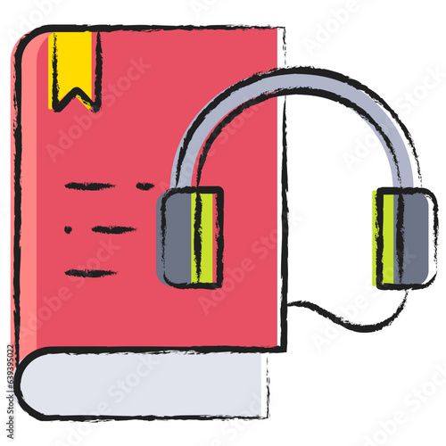 Hand drawn Audio Book icon