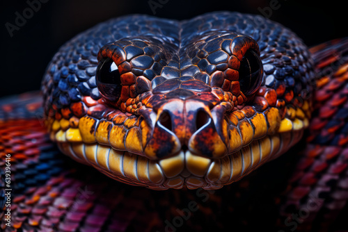 Close up of a snake head