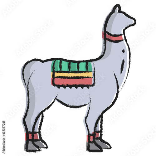 Hand drawn Llama icon