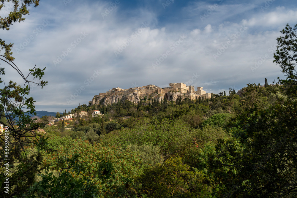 Φωτογραφία The Acropolis view with the Parthenon in Athens Greece in the morning