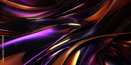 Abstract 3d background, colorful glowing geometric shapes pattern texture.