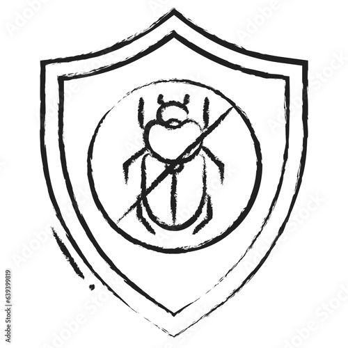 Hand drawn pest control icon