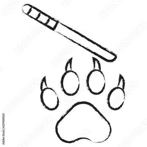 Hand drawn Nail trimmer icon