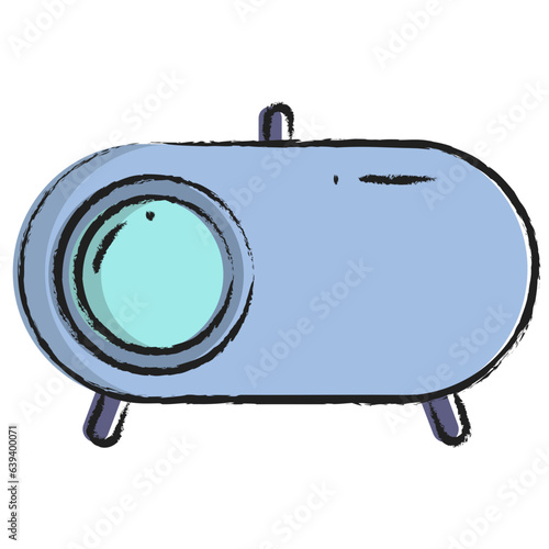 Hand drawn Cat litter box icon