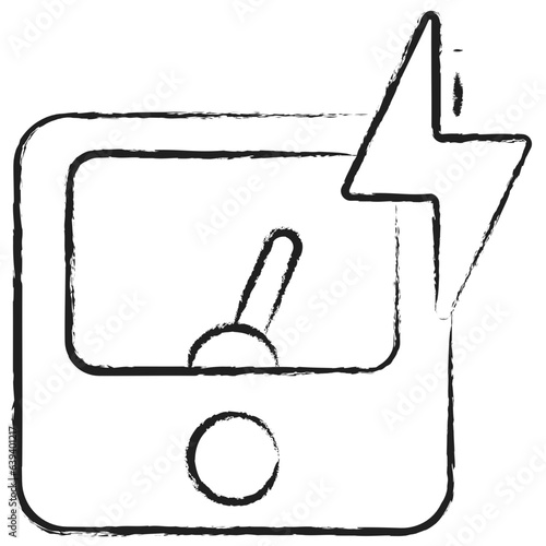 Hand drawn Ammeter icon
