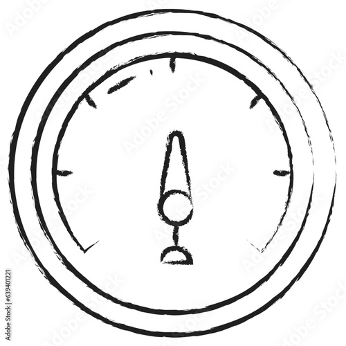 Hand drawn barometer icon
