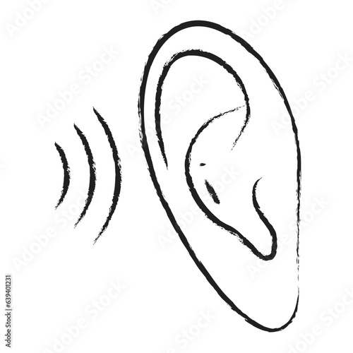 Hand drawn acoustics icon