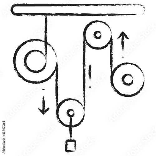 Hand drawn hydroelectricity icon
