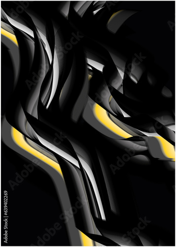 3d black wave wallpaper download