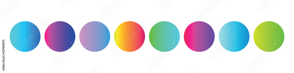 Obraz premium Gradient with color blur, abstract gradation . Shape in blue texture, liquid circle effect. Flat vector illustrations isolated in background.