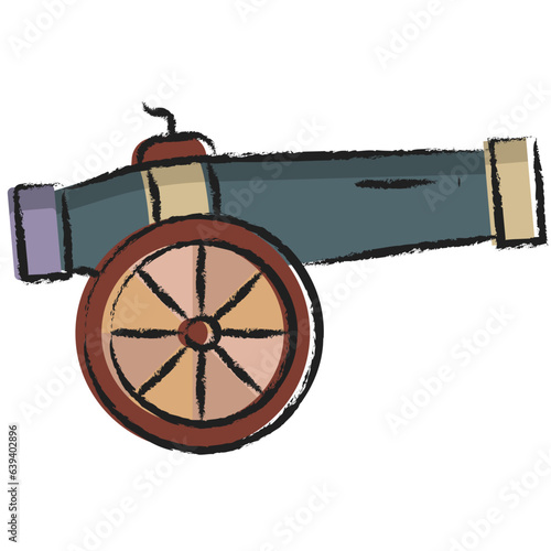 Hand drawn Cannon icon