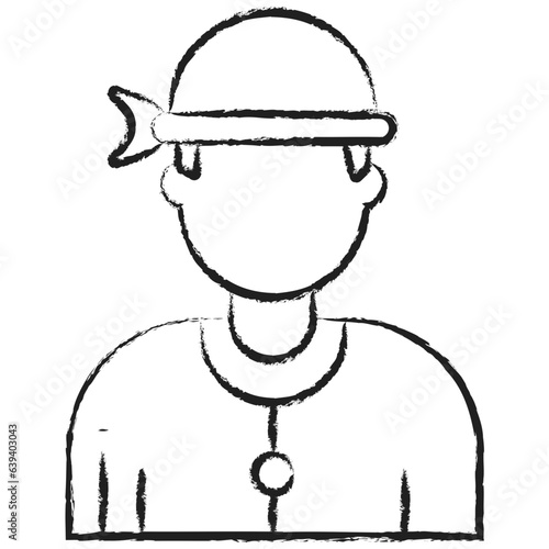 Hand drawn Sailor icon