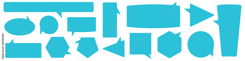 Sticker with message bubble and speech balloon texture. Paper in grunge style with cloud for talk communication. Flat vector illustrations isolated in background. Sticker with message bubble and speech balloon texture. Paper in grunge style with cloud for talk communication. Flat vector illustrations isolated in background.
