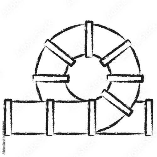 Hand drawn tunnel icon