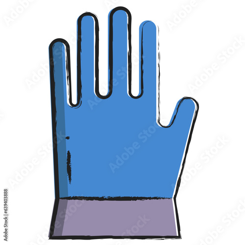 Hand drawn Gloves icon