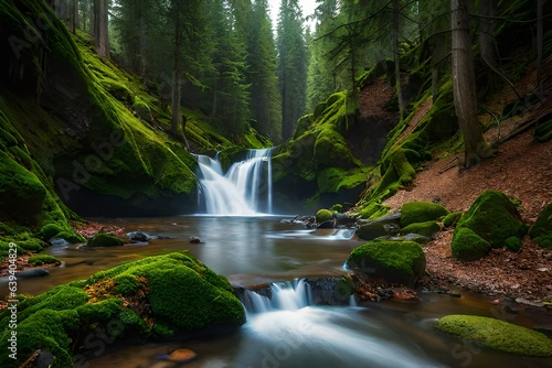 waterfall in the jungle