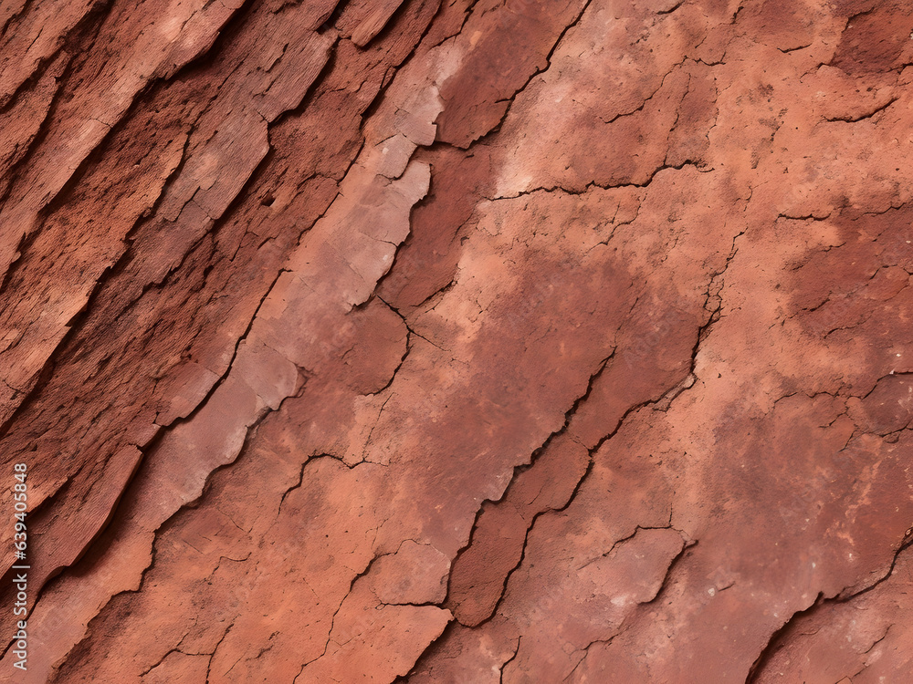 Obraz premium Panoramic Brown Rock Background: Wide Stone Surface with Cracks