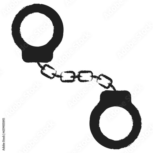 Hand drawn Handcuffs icon