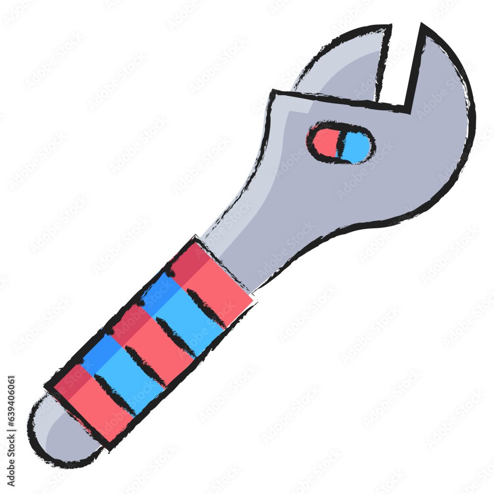 Hand drawn Wrench icon