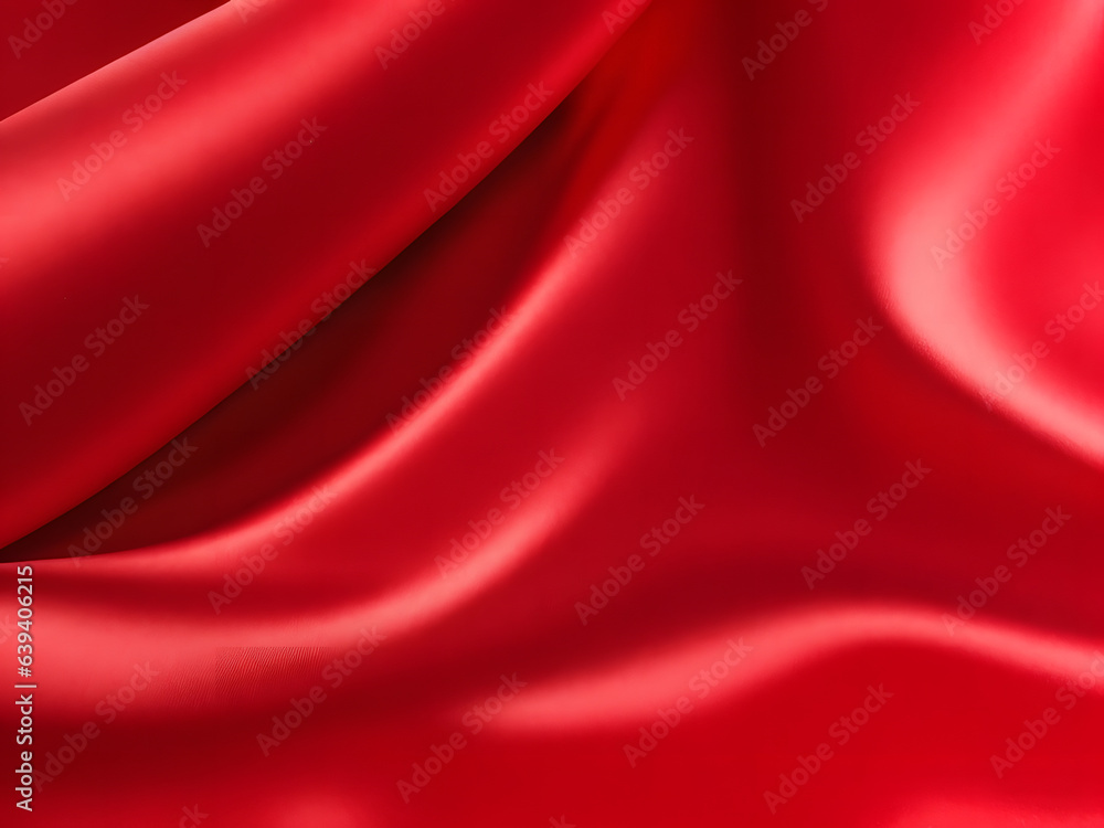 Luxurious Red Satin Fabric with Smooth and Shiny Silk Texture - Ideal for Elegant Drapery, Fashion Design, and Opulent Upholstery Luxurious Red Satin Fabric with Smooth and Shiny Silk Texture - Ideal for Elegant Drapery, Fashion Design, and Opulent Upholstery